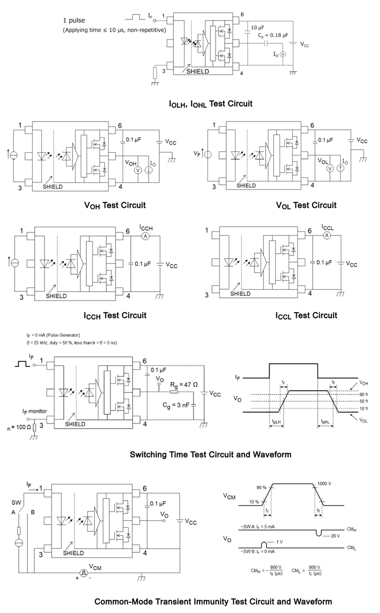 Application Circuit Diagram - Toshiba TLP5791H Photocouplers